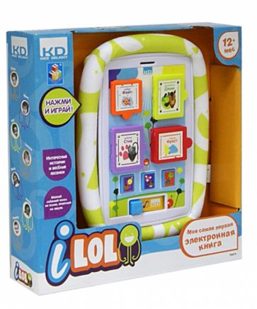 I-LOL. Электронная книга обучающая для малышей 250x250x50 (Т56273) I-LOL. Электронная книга обучающая для малышей 250x250x50 (Т56273)