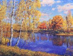Картина по номерам &quot;Осень в Подмосковье&quot;, на подрамнике, 40х50 см., акрил, кисти (662891)