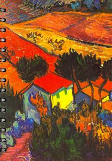 Скетчбук "Ван Гог. Пейзаж с домом и пахарем" (100 листов, А5, нелинованный) (01764)