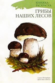 Грибы наших лесов/раскраска обложка книги Грибы наших лесов/раскраска обложка книги