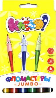 Фломастеры 6 цветов "КЛЕВО! Jumbo" (867099-06) Фломастеры 6 цветов "КЛЕВО! Jumbo" (867099-06)