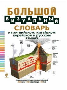 Большой визуальный словарь на английском, китайском, корейском и русском языках обложка книги Большой визуальный словарь на английском, китайском, корейском и русском языках обложка книги
