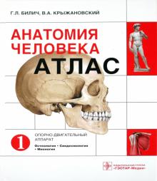 Билич, Крыжановский - Анатомия человека: атлас. В 3-х томах. Том 1. Опорно-двигательный аппарат. Остеология, Синдесмология обложка книги Билич, Крыжановский - Анатомия человека: атлас. В 3-х томах. Том 1. Опорно-двигательный аппарат. Остеология, Синдесмология обложка книги