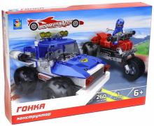 Конструктор "Гонка", 260 деталей (Т57028) Конструктор "Гонка", 260 деталей (Т57028)
