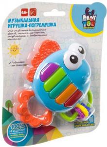 Погремушка развивающая музыкальная "Рыбка-Пианино" (ВВ3920)