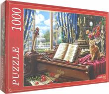 Puzzle-1000 "РОЯЛЬ И КОТ" (Х1000-0518)