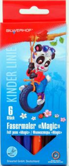 Фломастеры "Magic" 6 цветов Panda (860627-04) Фломастеры "Magic" 6 цветов Panda (860627-04)