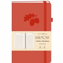 Ежедневник недатированный Harmony, 136 листов, А5-, коралловый