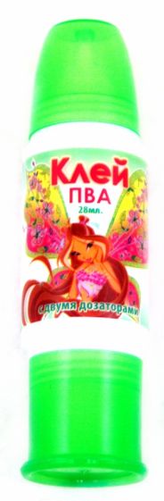 Клей ПВА Winx 28 мл с двумя дозаторами (WG-28/W) Клей ПВА Winx 28 мл с двумя дозаторами (WG-28/W)