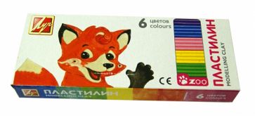 Пластилин детский "Zoo" (6 цветов) (19С 1271-08) Пластилин детский "Zoo" (6 цветов) (19С 1271-08)