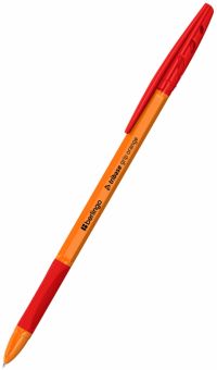 Ручка шариковая Tribase grip orange, красная
