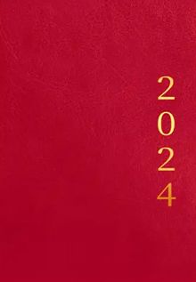 Ежедневник датированный на 2024 год Proxima. Красный, 176 листов, А5