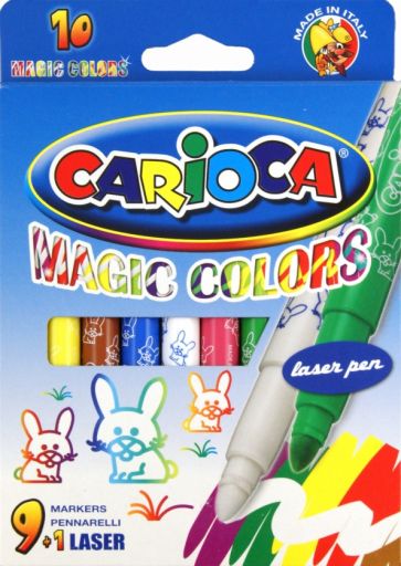 Фломастеры магические "Carioca" 9 цветных + 1 магический (41238) Фломастеры магические "Carioca" 9 цветных + 1 магический (41238)