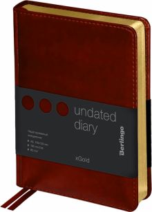 Ежедневник недатированный "xGold", коричневый, А6, 160 листов (UD0_81603)