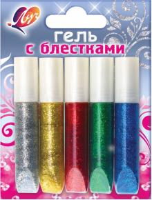 Гель с блестками "Блеск" (5 цветов) (12С 761-08)