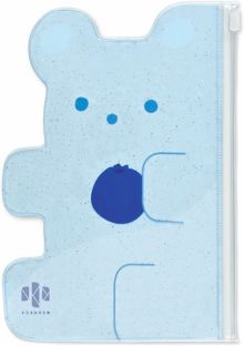 Папка для документов 21x14.5 см пластиковая Синий мишка (52574)