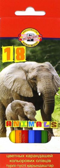Карандаши 18 цветов "Animals" (3553) Карандаши 18 цветов "Animals" (3553)