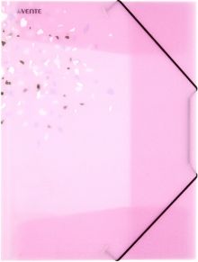 Папка с резинкой Crystal Dream, розовая, А4