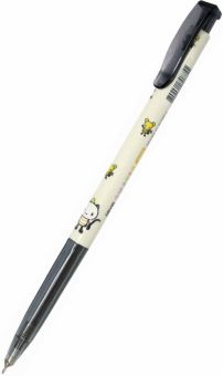Ручка шариковая автоматическая Slim Ball Point Pen, 0,38 мм., черная