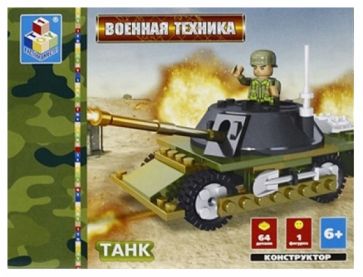 Конструктор 64 детали. Танк (Т50814) Конструктор 64 детали. Танк (Т50814)
