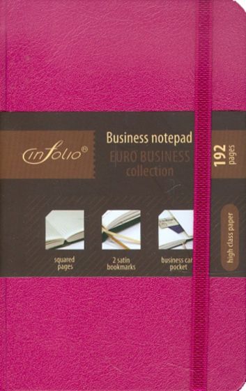 Бизнес-блокнот In Folio "Euro business" (fuchsia) (1003) Бизнес-блокнот In Folio "Euro business" (fuchsia) (1003)
