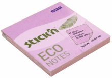Блок для записей самоклеящийся "Eco" (100 листов, 76x76 мм, пастельно-розовый) (21746)