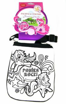 Набор для росписи сумочки "Ponies Rock" (54171) Набор для росписи сумочки "Ponies Rock" (54171)