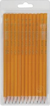 Набор чернографитных карандашей, 2B-2H, 12 штук