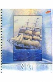 Тетрадь 80л. 2735/4 спираль (Sea / корабль) Тетрадь 80л. 2735/4 спираль (Sea / корабль)
