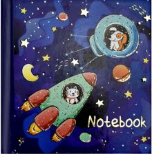 Записная книжка "Notebook. КОСМИЧЕСКИЕ ТУРИСТЫ", 105х105, 48 листов (53750)
