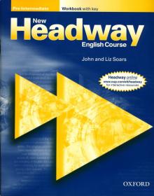 Liz&John Soars - Headway New Pre-Intermediate (Workbook with key) обложка книги Liz&John Soars - Headway New Pre-Intermediate (Workbook with key) обложка книги