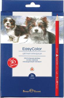 Карандаши цветные "Easycolor" (36 цветов, треугольные) (30-0033) Карандаши цветные "Easycolor" (36 цветов, треугольные) (30-0033)