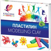 Пластилин детский "Классика", 16 цветов (20С 1329-08)