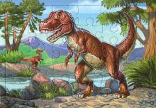 Пазл Динозавр Тиранозавр, 30 деталей
