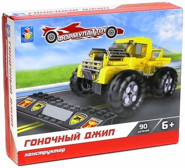 Конструктор "Гоночный джип", 90 деталей (Т57026) Конструктор "Гоночный джип", 90 деталей (Т57026)