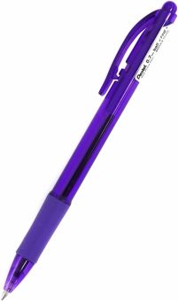 Ручка шариковая автоматическая, фиолетовая