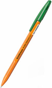 Ручка шариковая Orange Stick, зеленая