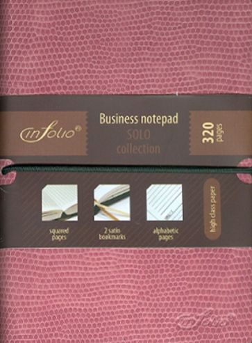 Бизнес-блокнот In Folio "Solo" А6 (I080760SR/pink) Бизнес-блокнот In Folio "Solo" А6 (I080760SR/pink)
