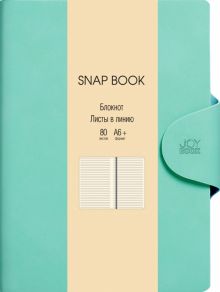 Блокнот Snap book, зеленый, 80 листов, линия, А6+