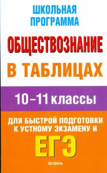 Петр Баранов - Обществознание в таблицах: 10-11 классы обложка книги Петр Баранов - Обществознание в таблицах: 10-11 классы обложка книги