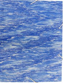 Папка на резинке A4 пластиковая синяя (MLPR07BLUE)