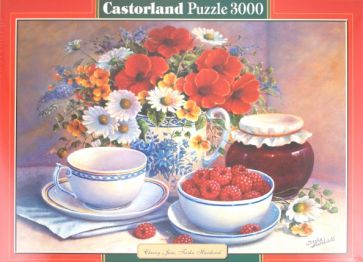 Puzzle-3000. "Натюрморт с малиной" (С-300204) Puzzle-3000. "Натюрморт с малиной" (С-300204)