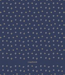 Тетрадь Паттерн на синем, А5, 80 листов, клетка
