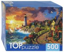 TOPpuzzle-500 "Прибрежный город и маяк" (ХТП500-4231) TOPpuzzle-500 "Прибрежный город и маяк" (ХТП500-4231)