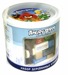 Набор деревянных кубиков "Angry Birds" в банке. 50 штук. (Т56246) Набор деревянных кубиков "Angry Birds" в банке. 50 штук. (Т56246)