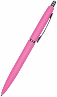 Ручка шариковая автоматическая San Remo, синяя, цвет корпуса ярко-розовый, в футляре, 1 мм