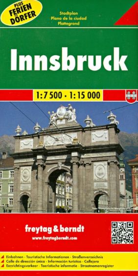 Инсбрук. Карта. Innsbruck 1:7 500 - 1:15 000 обложка книги Инсбрук. Карта. Innsbruck 1:7 500 - 1:15 000 обложка книги