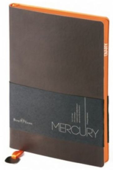 Ежедневник недатированный "Mercury" (А5, коричневый) (3-435/05) Ежедневник недатированный "Mercury" (А5, коричневый) (3-435/05)