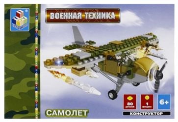 Конструктор 80 деталей. Самолет (Т50832) Конструктор 80 деталей. Самолет (Т50832)
