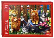 Puzzle-500 "КОТЯТА МЕЙН-КУН" (Ф500-5143)